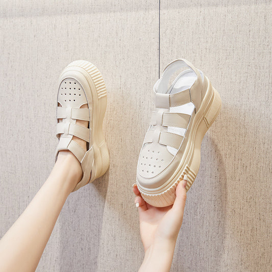 Women's Dad Spring Breathable Platform Height Increasing Casual Shoes