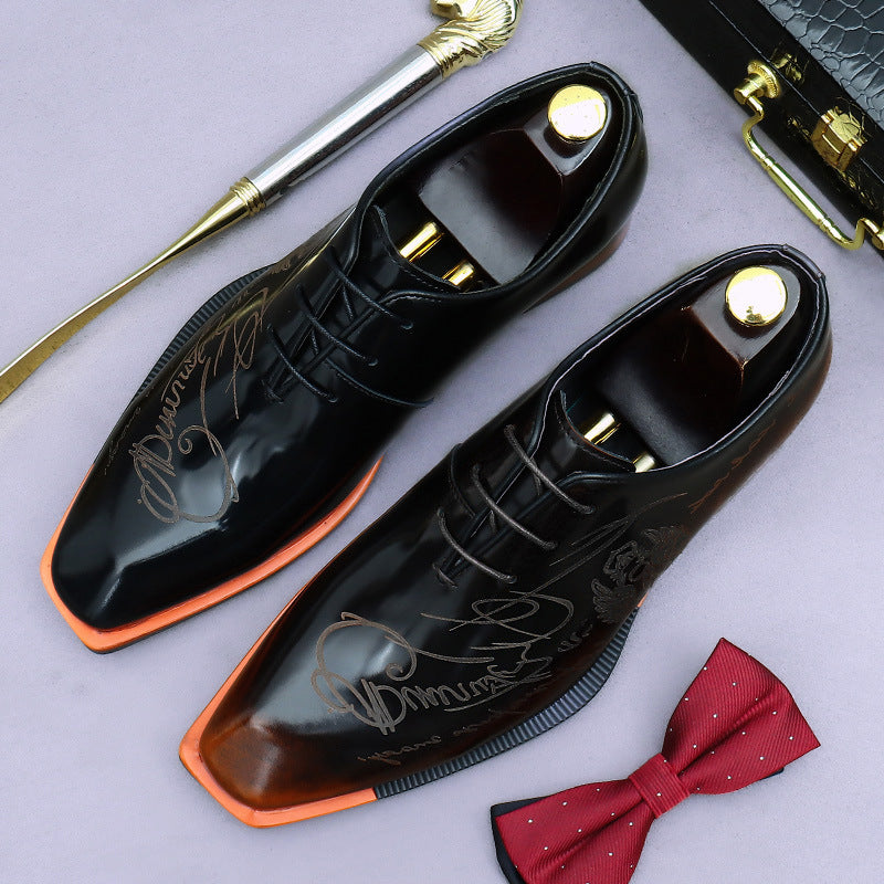 Men's Promotion Business Formal Wear Oxford Cowhide Leather Shoes