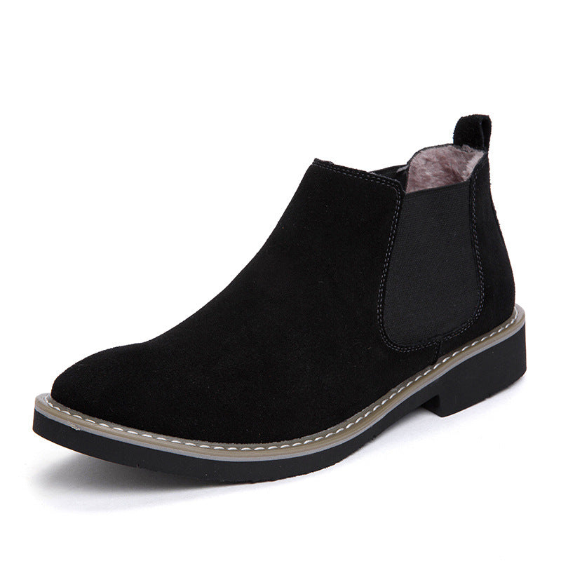 Men's Invisibly Heightened Business British Soft Bottom Leather Shoes