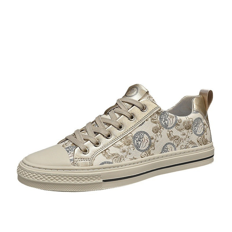 Men's Closed Toe Personalized Printed Design Match Easy Sneakers
