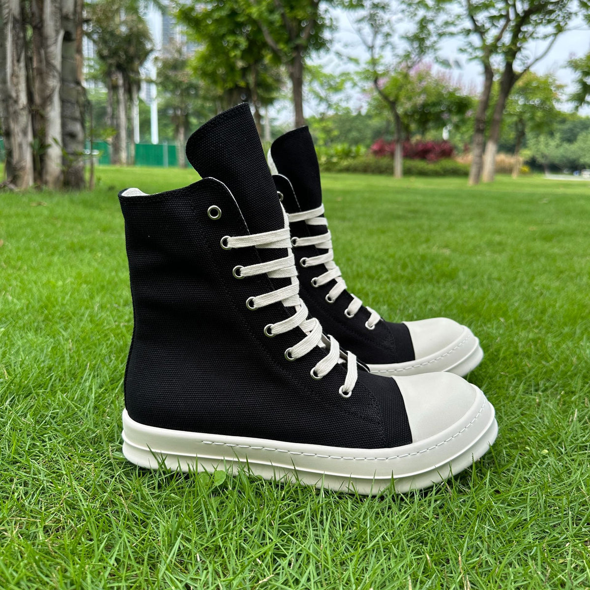 Men's Fashion Plus Size Thick-soled Black Couple Men's Board Shoes
