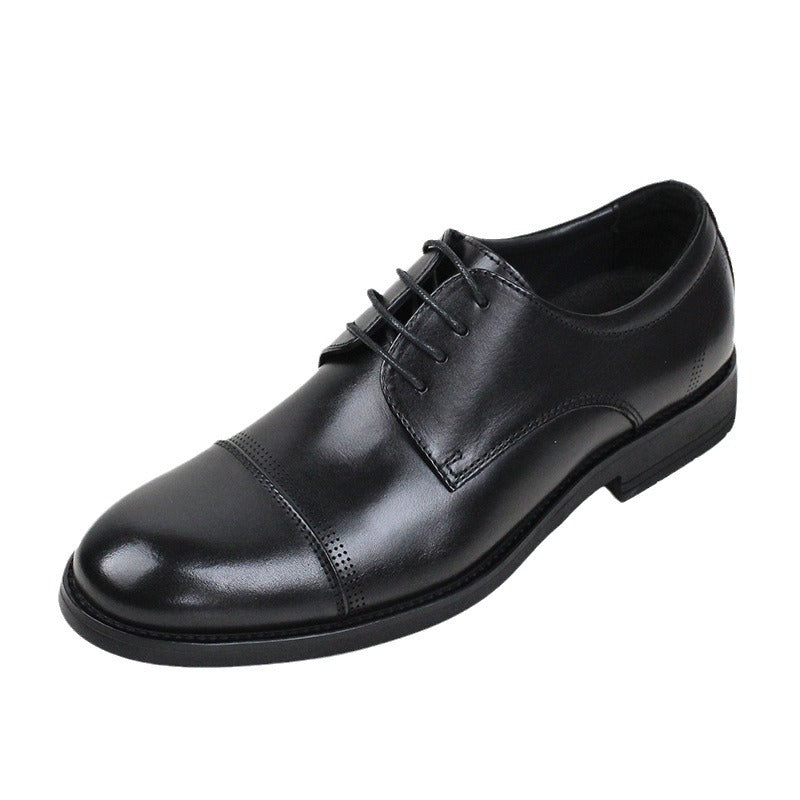 Men's Round Toe Business Breathable Formal Suit Commuter Leather Shoes