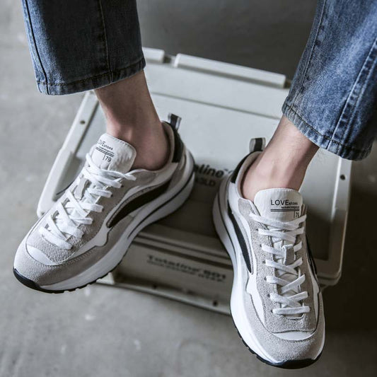 Men's Platform Dad Height Increasing Breathable Spring Sneakers