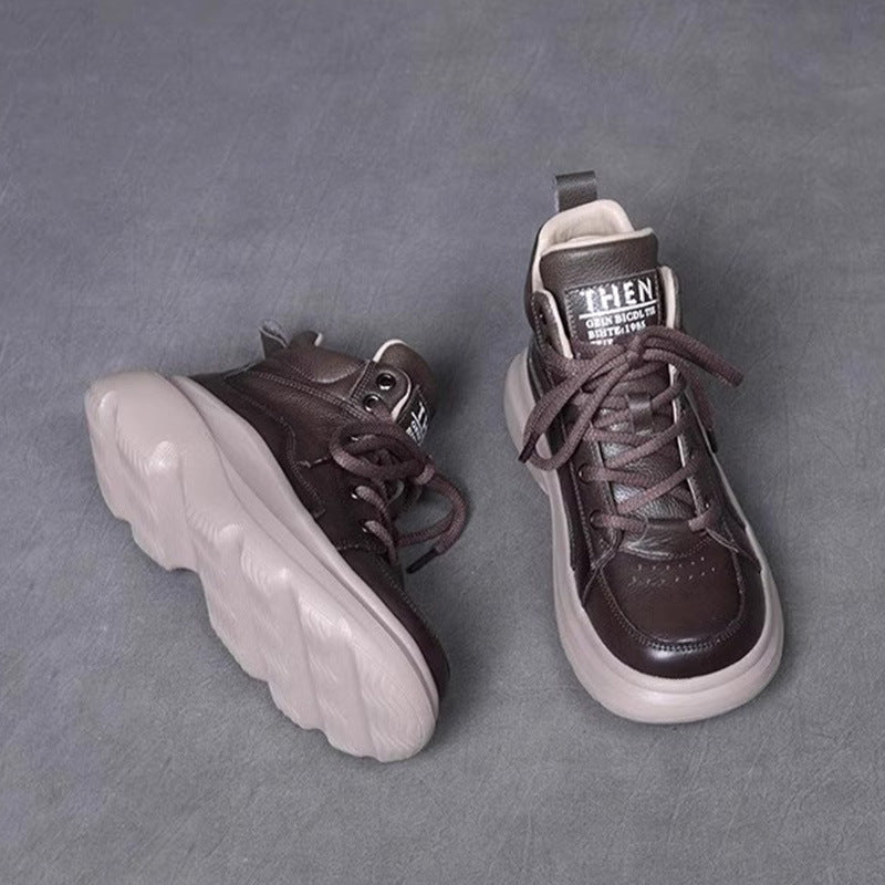 Women's Genuine Retro Fleece-lined Warm Thick Bottom Sneakers