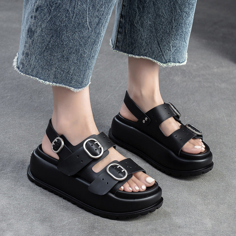 Women's Thick Bottom Fashion Small Height Increasing Sandals
