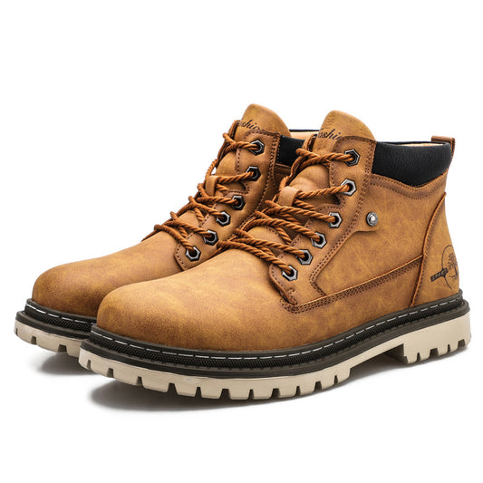Men's Trendy Autumn British Style Martin Overalls Boots