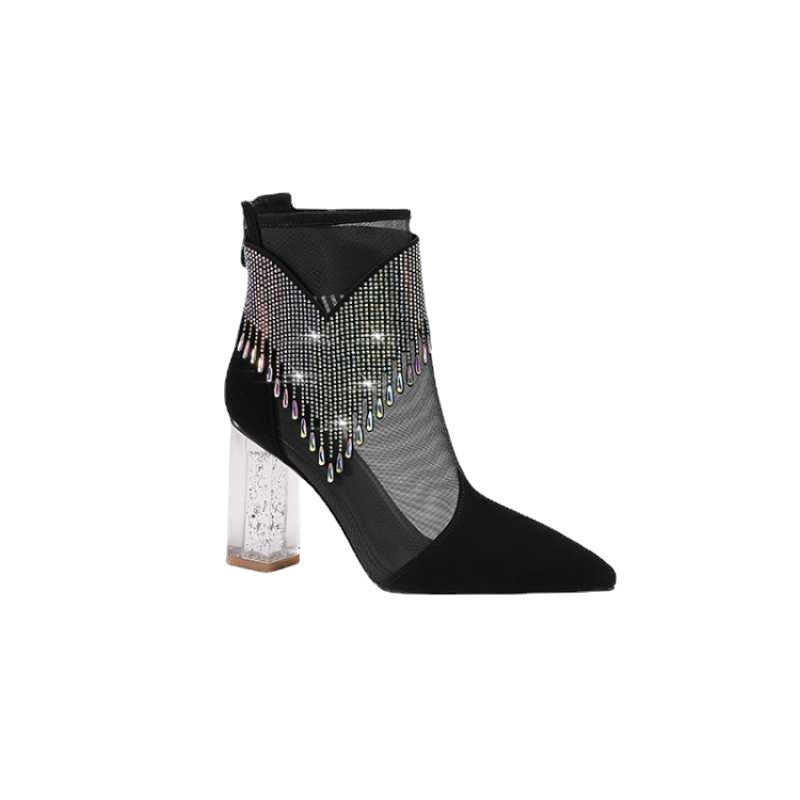 Women's Fashionable Autumn Fashion Soft Handmade Mesh Heels