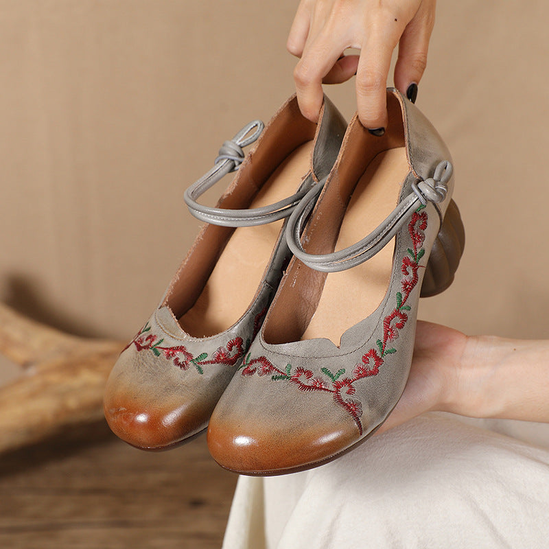 Women's Handmade Retro High Ethnic Style Embroidered Casual Shoes