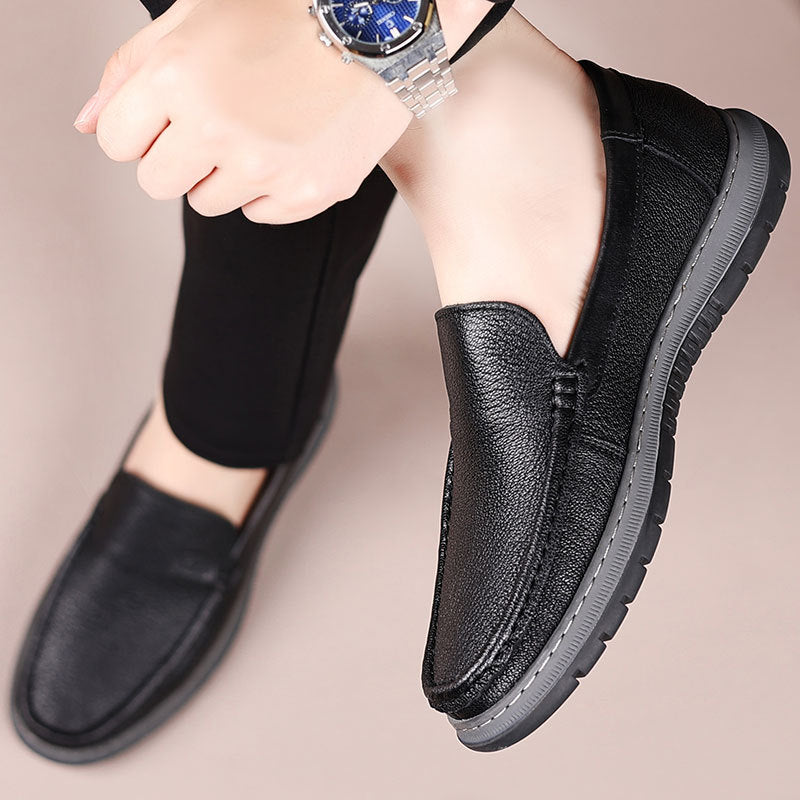 Men's Autumn Sheepskin Soft Bottom Surface Genuine Casual Shoes
