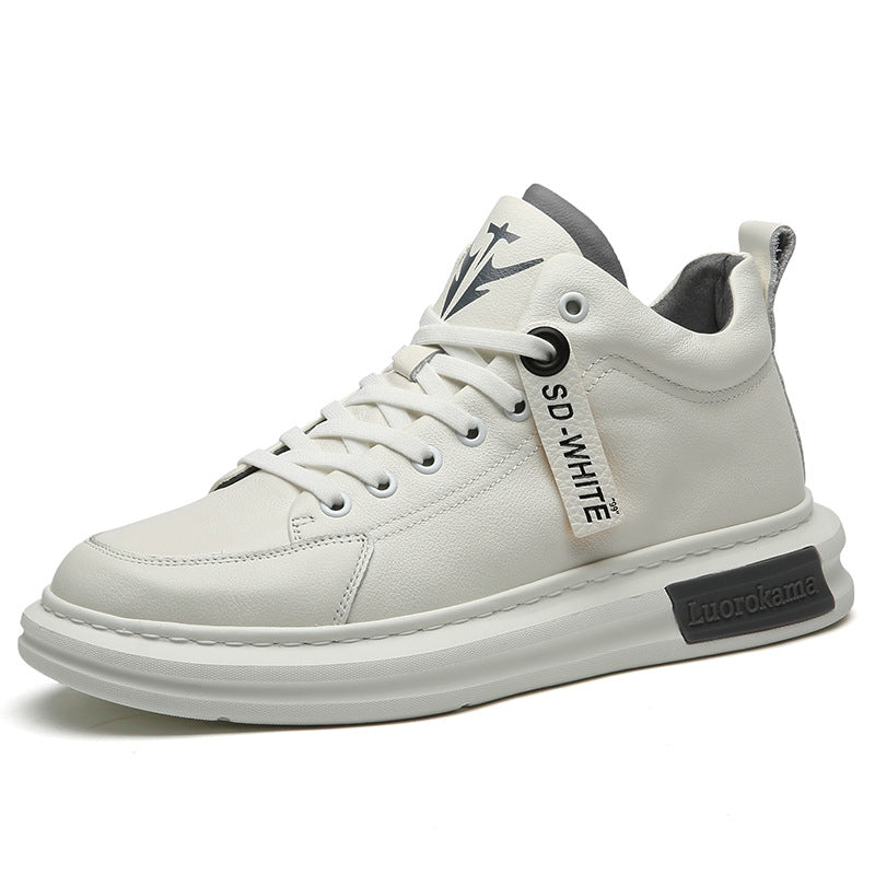 Men's Oversized Autumn Widened Feet Warm White Men's Shoes