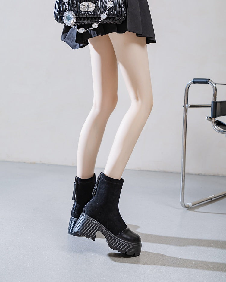 Women's High Autumn Korean Style Versatile Small Casual Shoes
