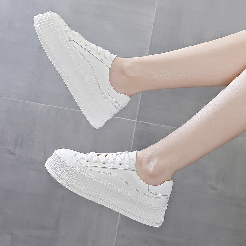 Platform Genuine Made Korean Biscuit White Female Women's Casual Shoes