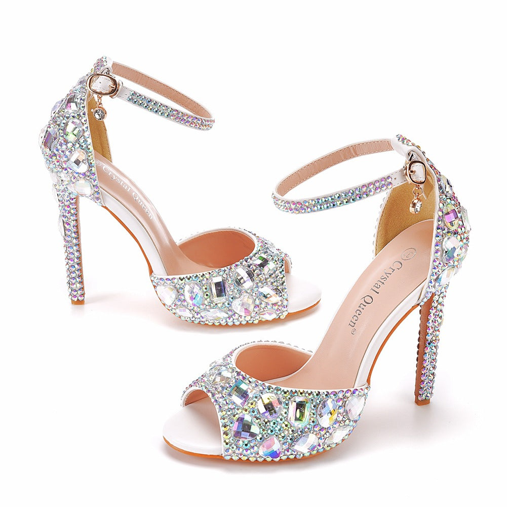 High-heeled Shallow Mouth Strap Plus Size Heels