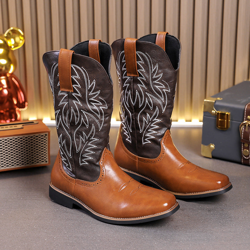Men's Four National Fashion Flower Martin Plus Boots