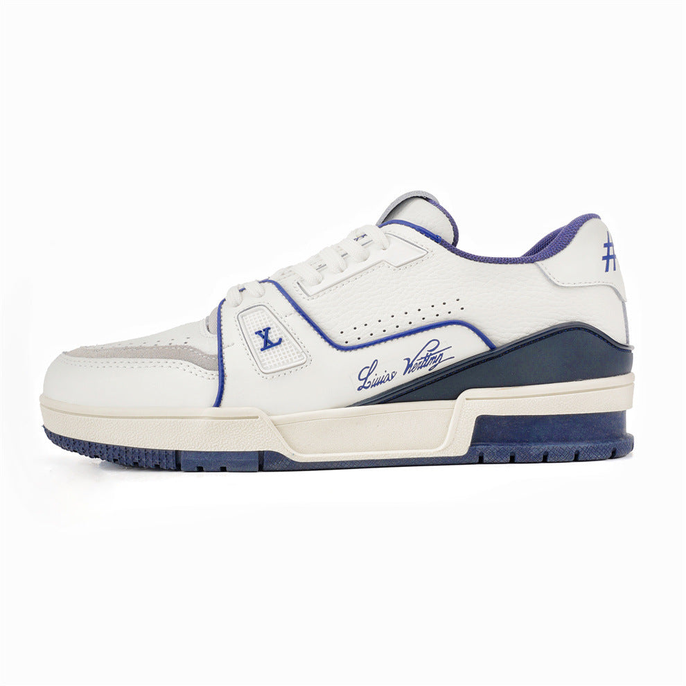 Women's & Men's Genuine Donkey White Cement Fashion Board Sneakers