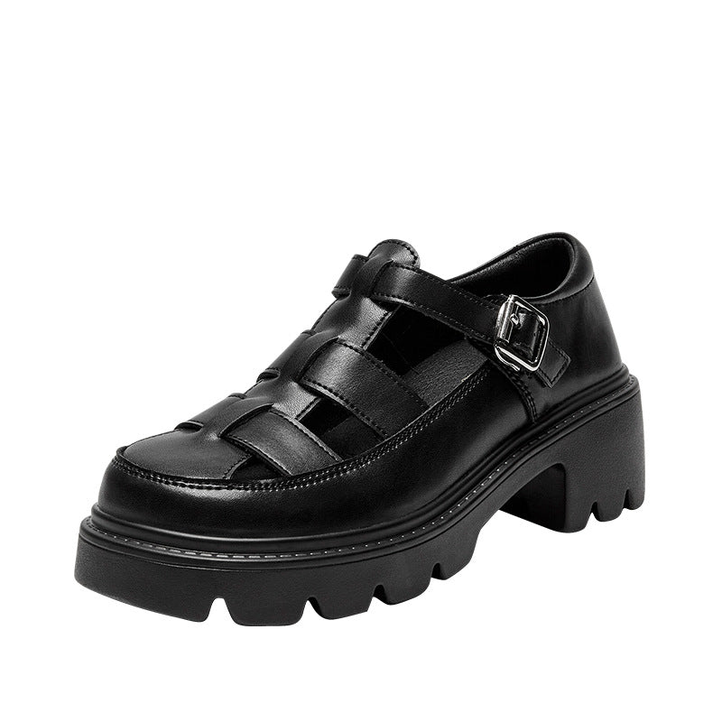 Women's Roman Closed Toe Outer Wear Platform Sandals