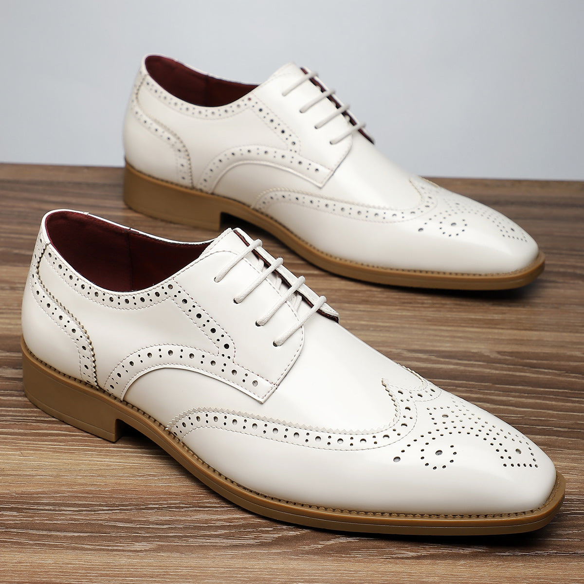 Men's Formal Trendy Fashion Retro British Style Men's Business Leather Shoes