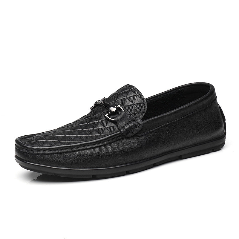 Men's Autumn Embossed Light Soft Comfortable Breathable Loafers