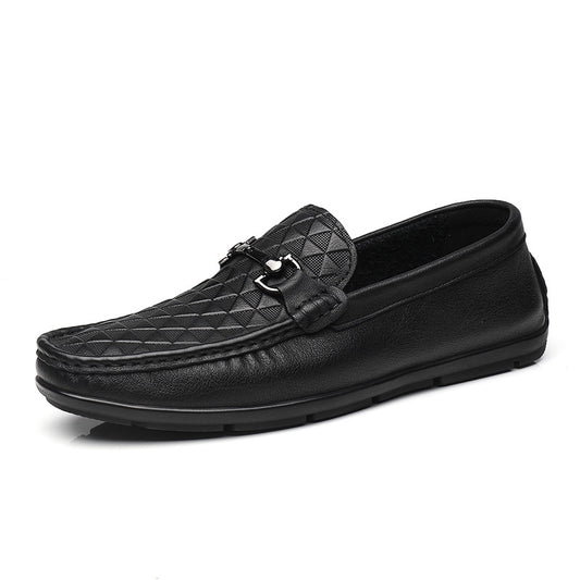 Men's Autumn Embossed Light Soft Comfortable Breathable Loafers