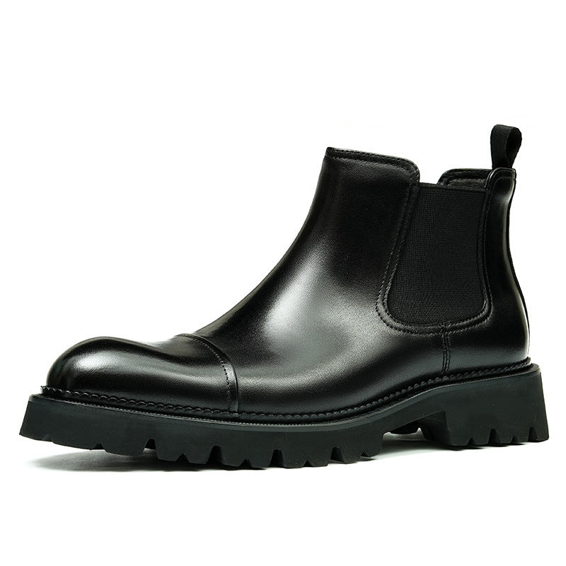 Men's Genuine Lining Business Formal Wear Pointed Boots