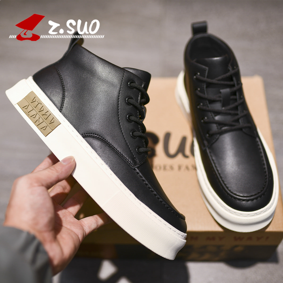 Men's Fashion Breathable Retro Versatile Male Martin Casual Shoes