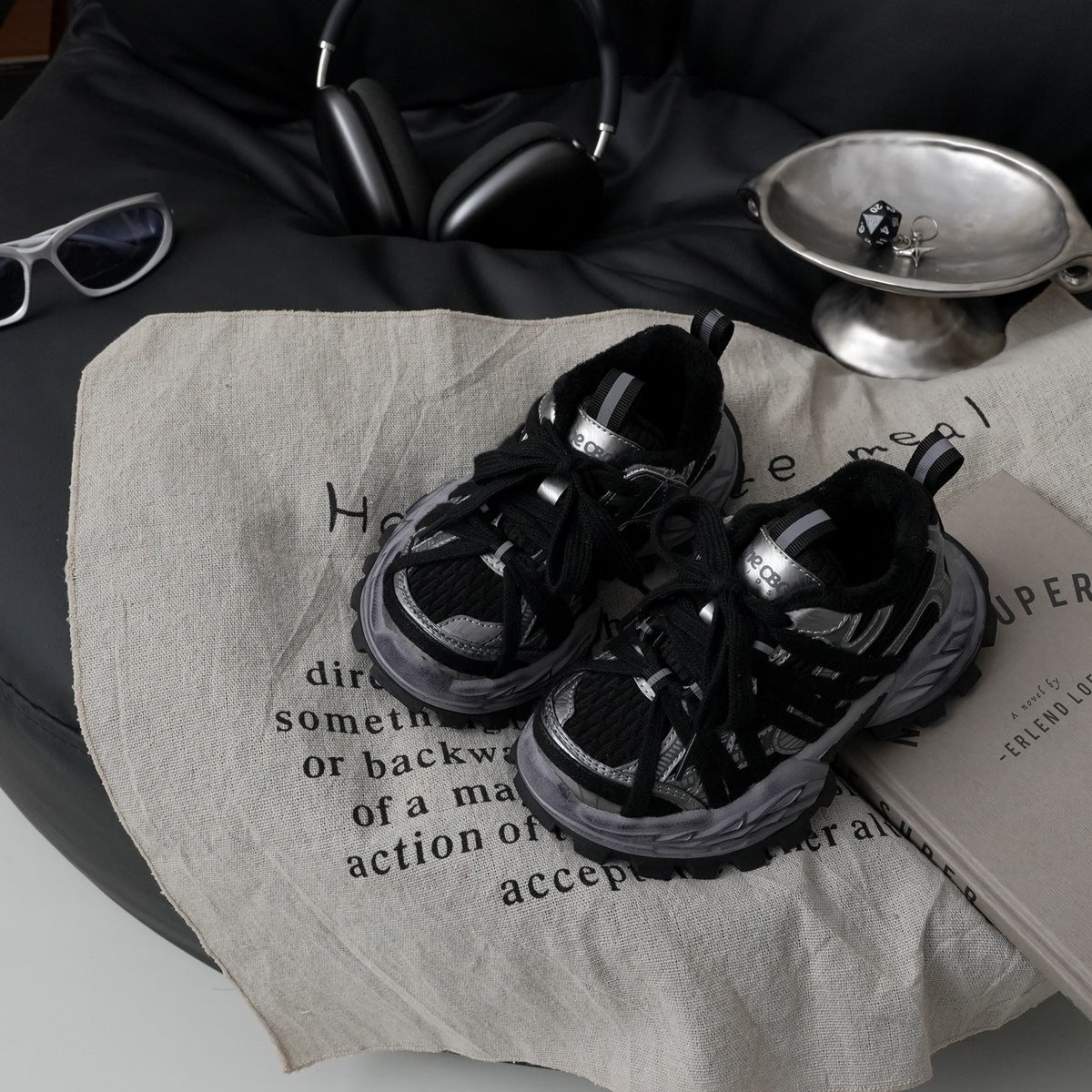 Children's Paris Racing Dirty Retro Sports Dad Kid's Sneakers
