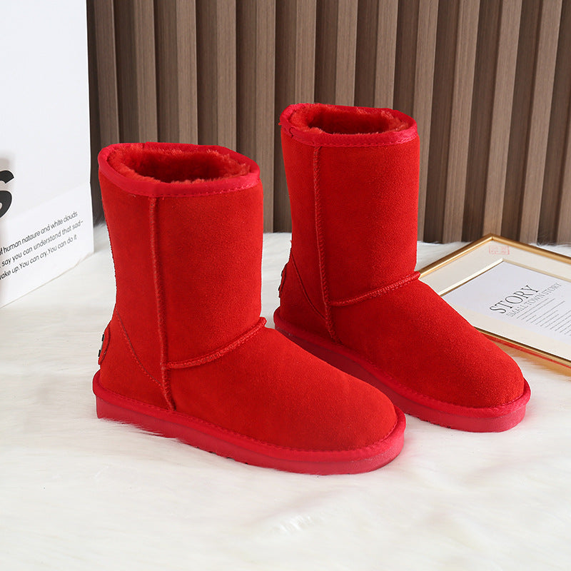 Women's Wedding Winter Thickened Fleece-lined Life Insulated Snow Boots