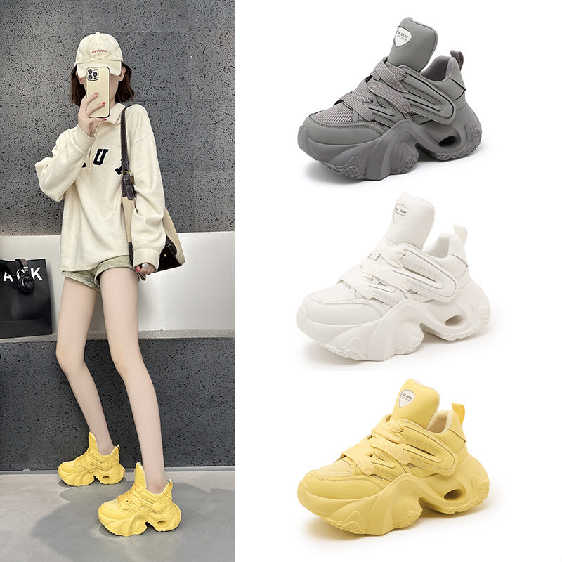 Women's Double Mesh Dad Autumn Breathable Sneakers