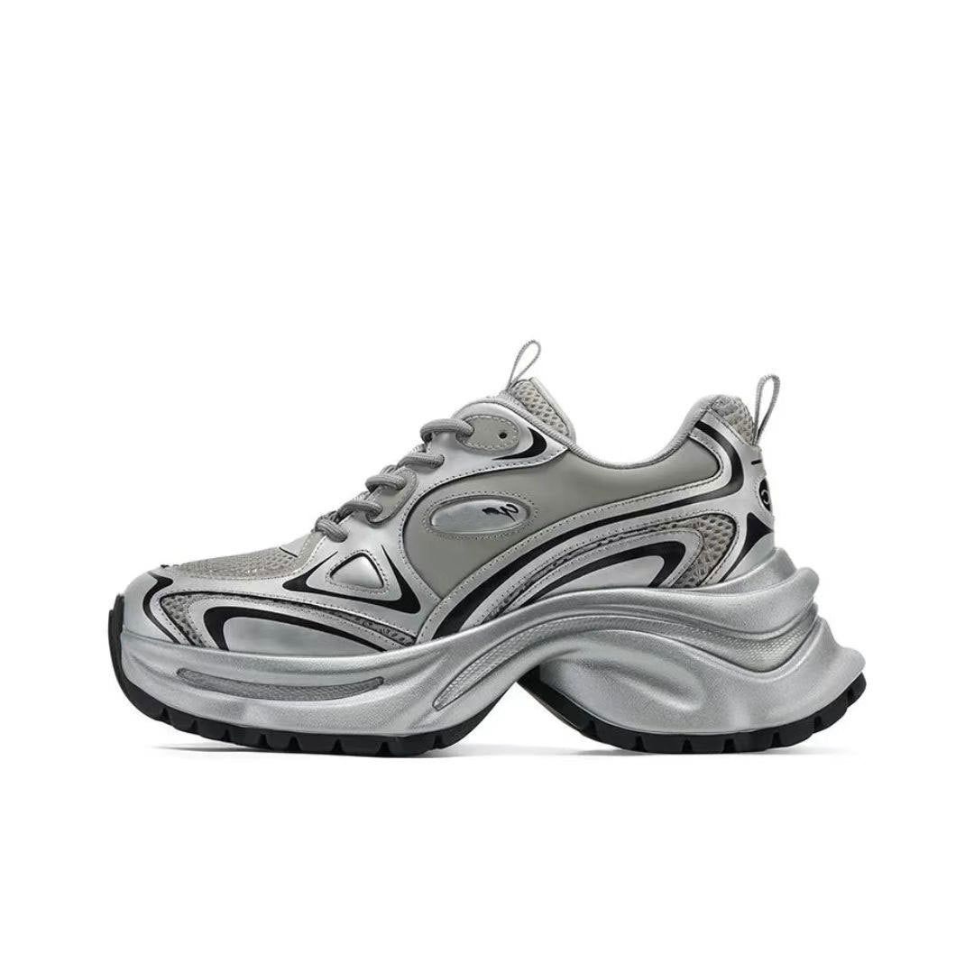 Women's Shining Galaxy Dad Summer Mesh Raise Sneakers