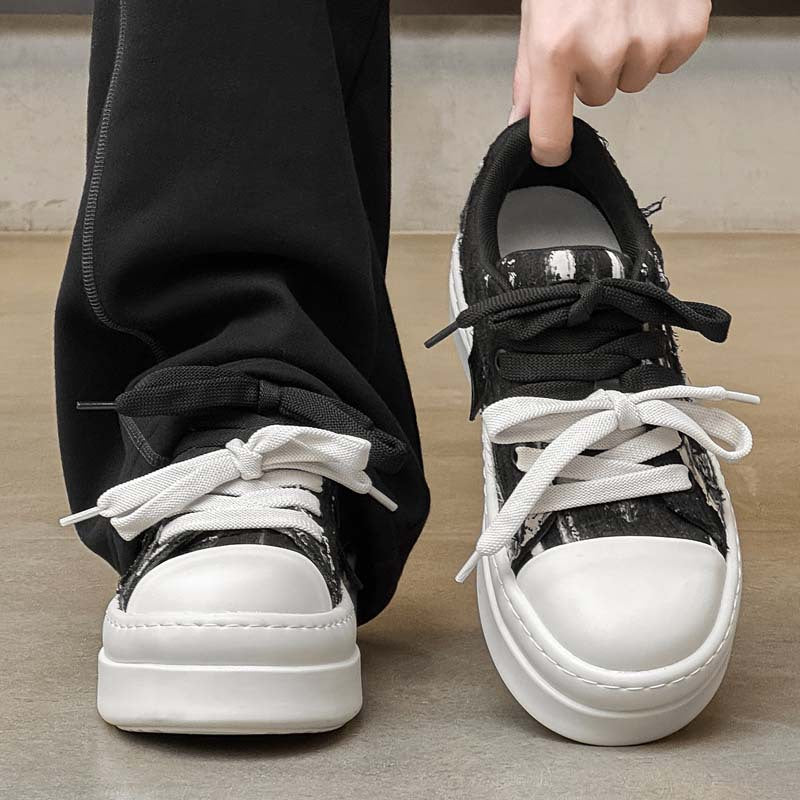 Women's & Men's Increasing Ugly Cute Big Head Bread Men's Casual Shoes