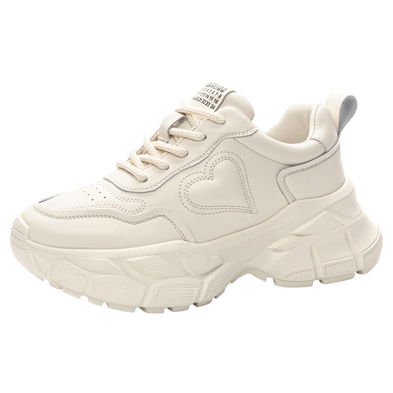 Women's Feet Small Dad Spring Lightweight White Women's Sports Shoes