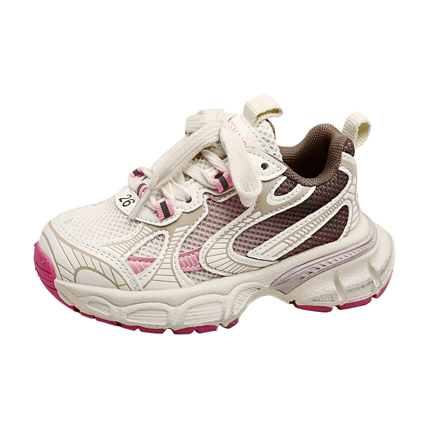 Children's Sale Dad Fashion Trendy Contrast Color Lightweight Kid's Sneakers