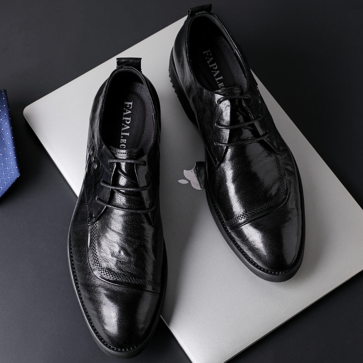Men's Comfortable Low Top Business British Style Leather Shoes