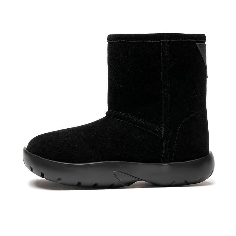 Women's Fleece-lined Brushed Veet Korean Style Fashion Snow Boots