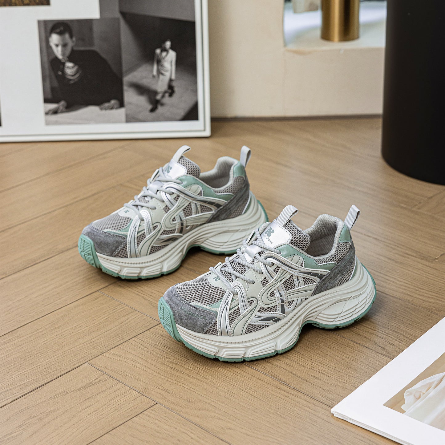 Women's Hot Dad Mesh Breathable Lightweight Platform Sports Sneakers