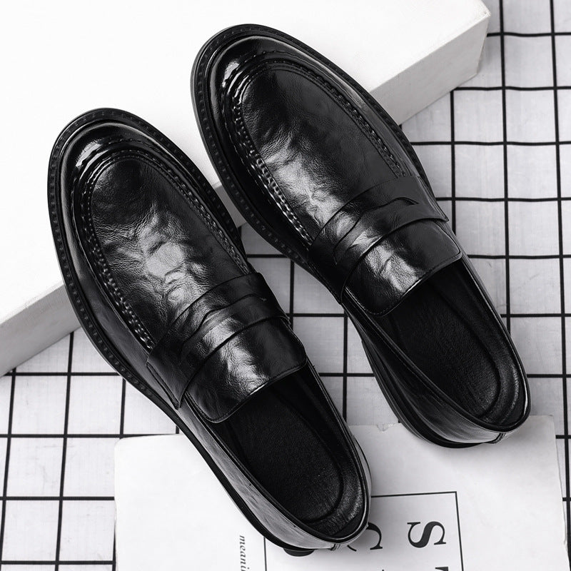 Men's Soft Bottom Surface Formal Wear Trendy Leather Shoes