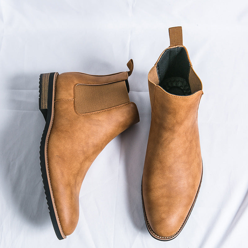 Men's Plus Size British Style Retro Fashion Boots
