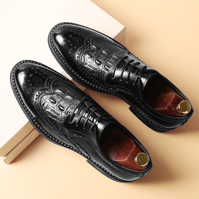 Men's Formal Wear Fashion Trend Autumn Breathable Trendy Leather Shoes