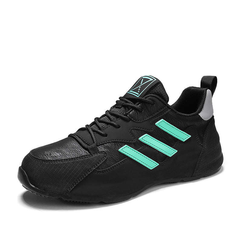 Men's Green Surface Spring Versatile Sports Bag Sole Personality Casual Shoes