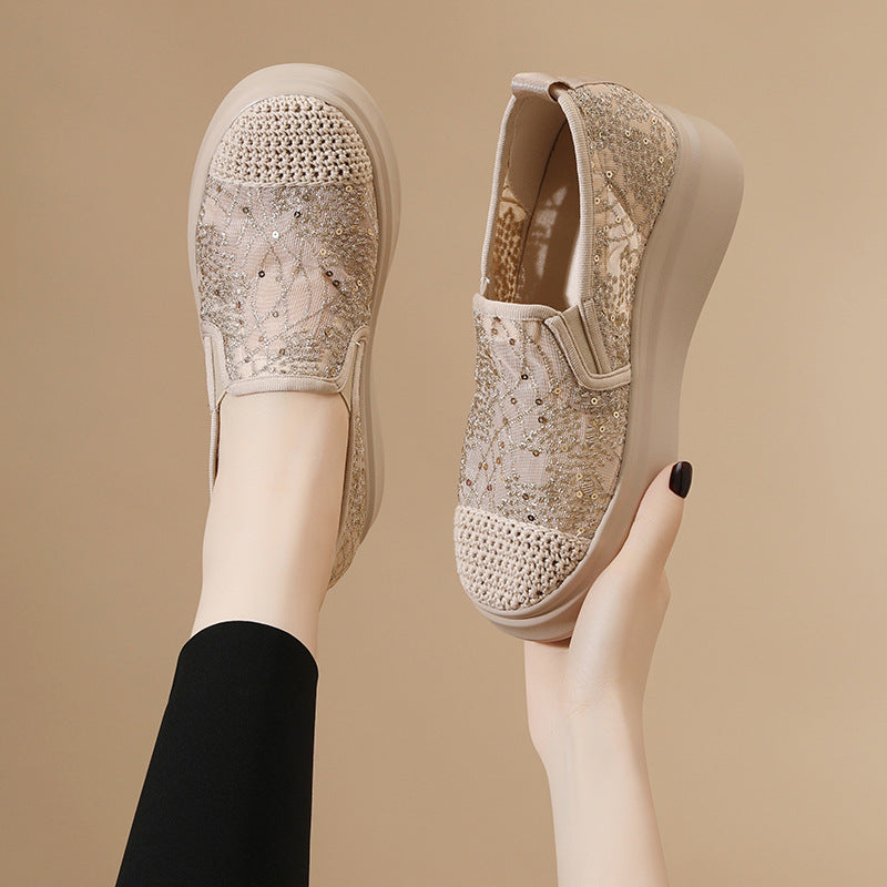 Women's Slip-on Summer Mesh Breathable Versatile Fashion Casual Shoes