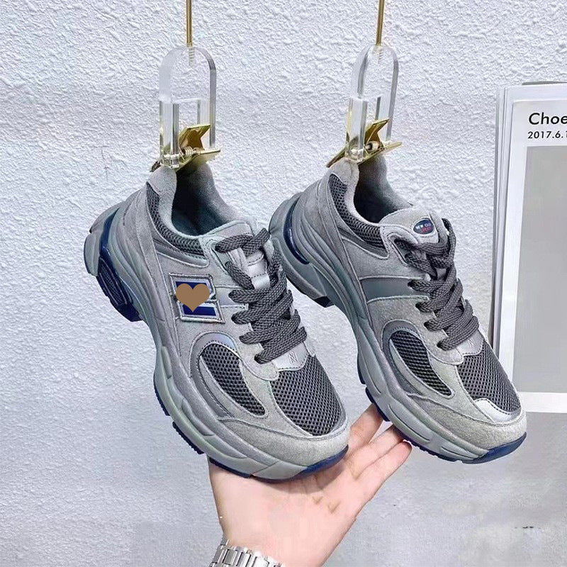 Women's Authentic Clunky Korean Style Versatile Platform Sneakers