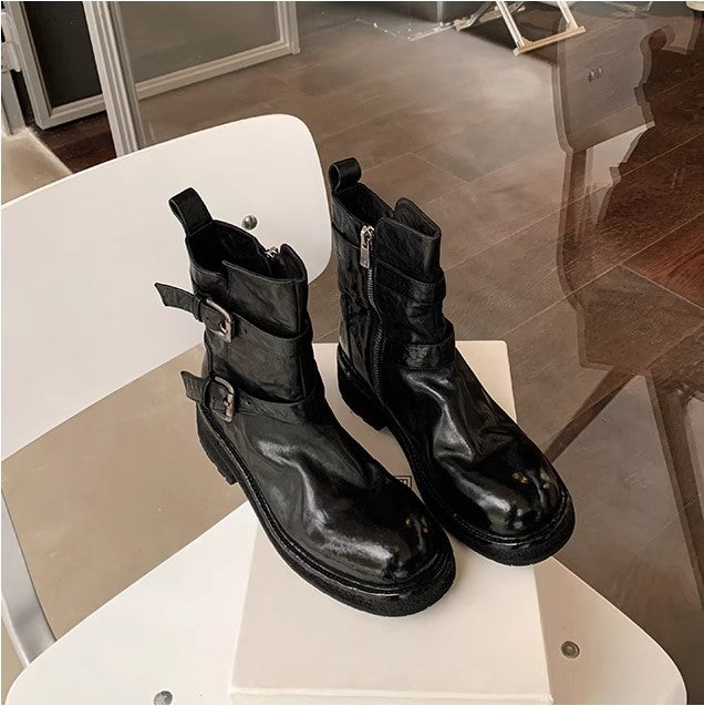 Horse Skin Thin Booties Female Report Boots