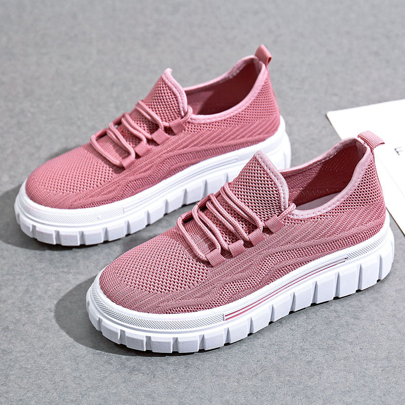 Women's Autumn Fly Woven Mesh Breathable Soft Casual Shoes