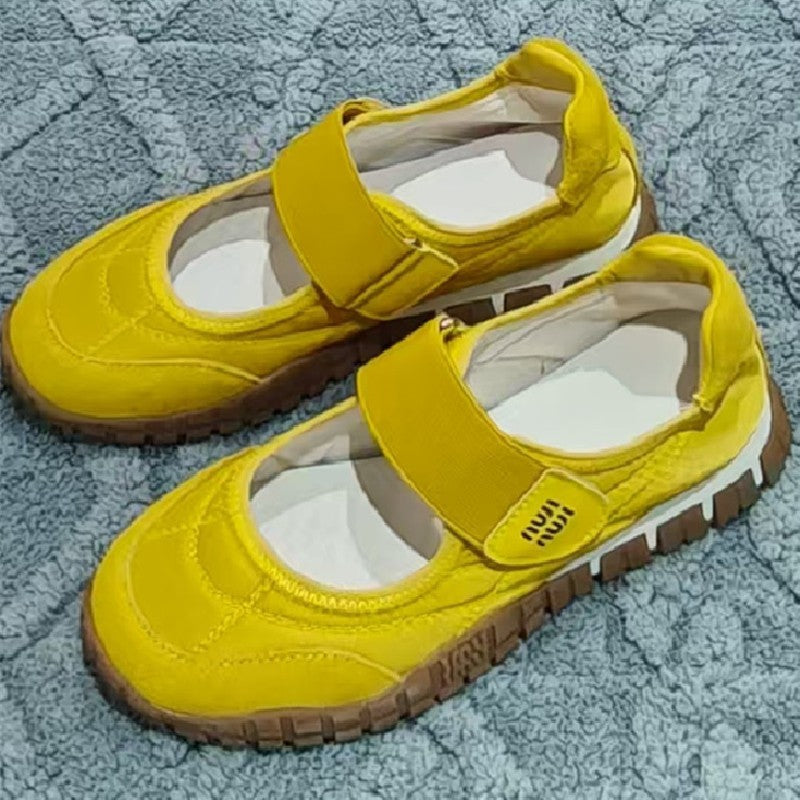 Women's Toe Mary Jane Fashion Velcro Shallow Sneakers