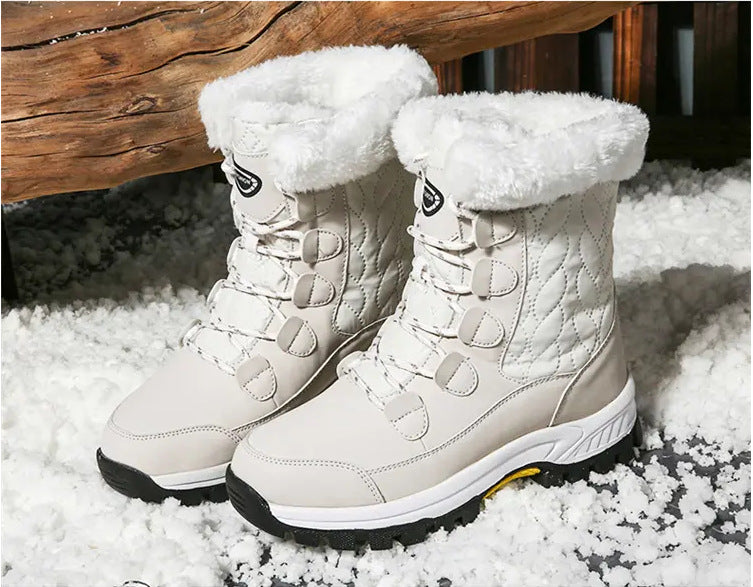 Women's Winter Outdoor Fleece-lined Warm Trendy Snow Boots