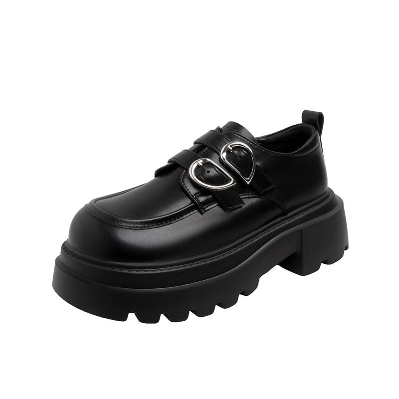 Women's Authentic Spring Slip-on Thick Bottom British Women's Shoes