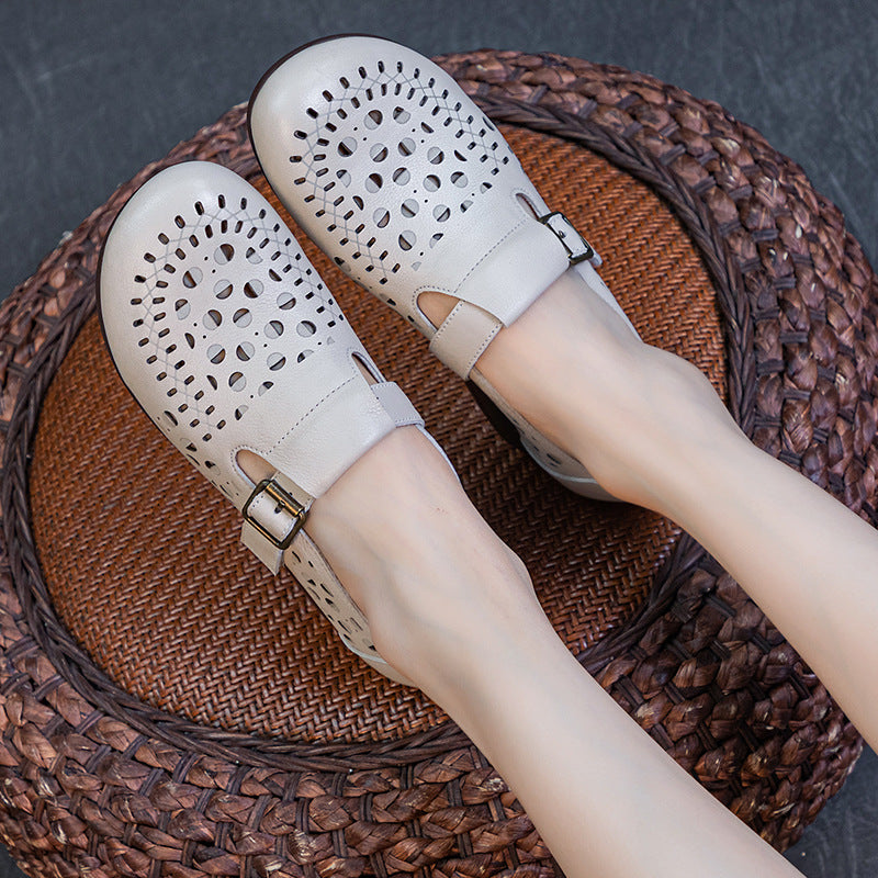 Women's Summer Thick Mid Soft Bottom First Heels
