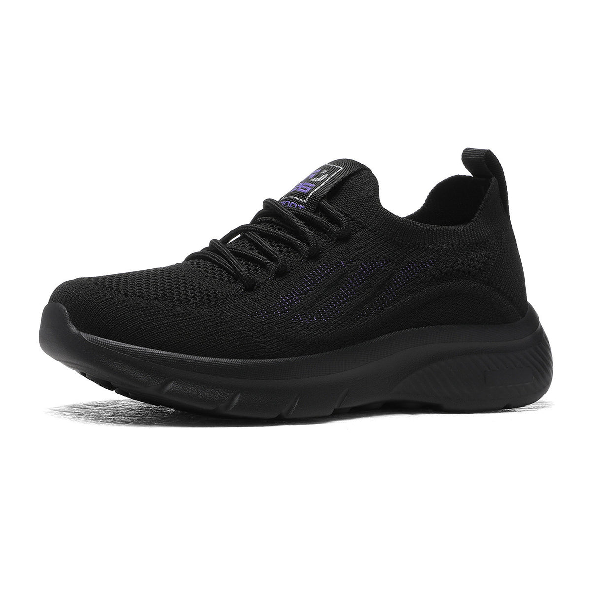 Women's Slip-on Lazy Lightweight Soft Sole Breathable Black Women's Casual Shoes