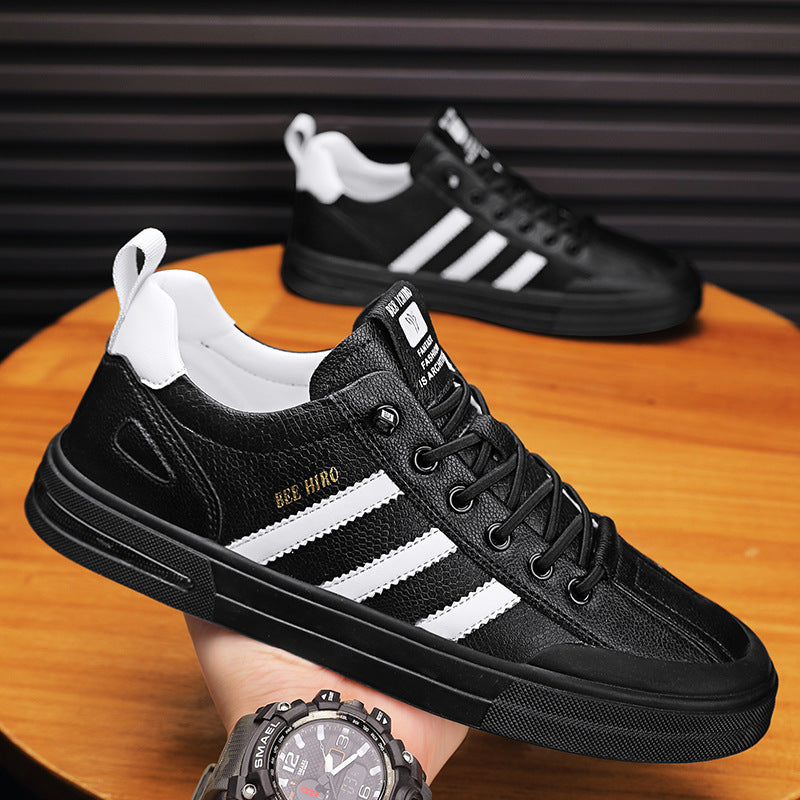 Men's Korean Style Trendy White Green Fashion Sneakers