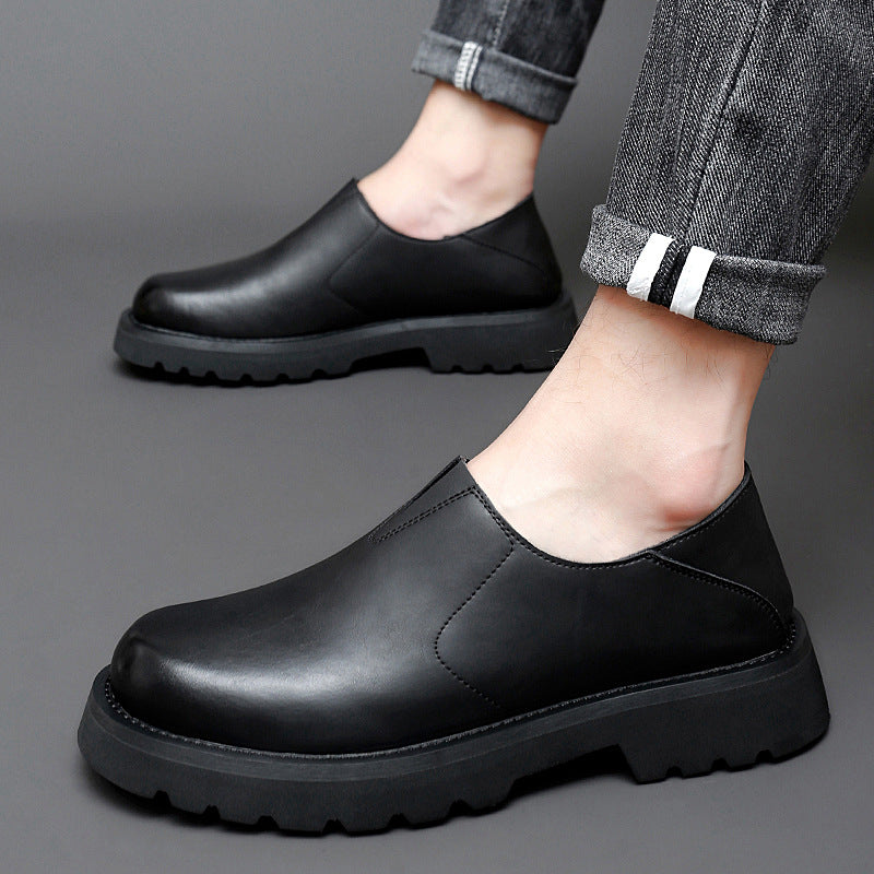 Men's Autumn Portable Outdoor Trendy Fashion Slip-on Men's Casual Leather Shoes